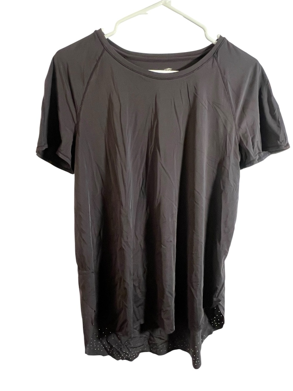 Avia Women’s Size Medium 8-10 Athletic T-Shirt Crewneck Black Short Sleeve Mesh